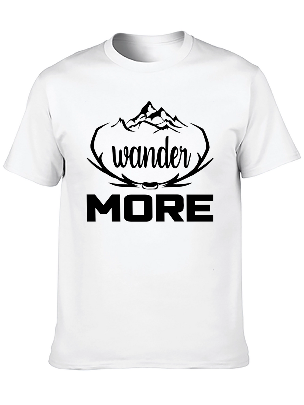 Wander More Graphic Tee - Black Adventure Shirt