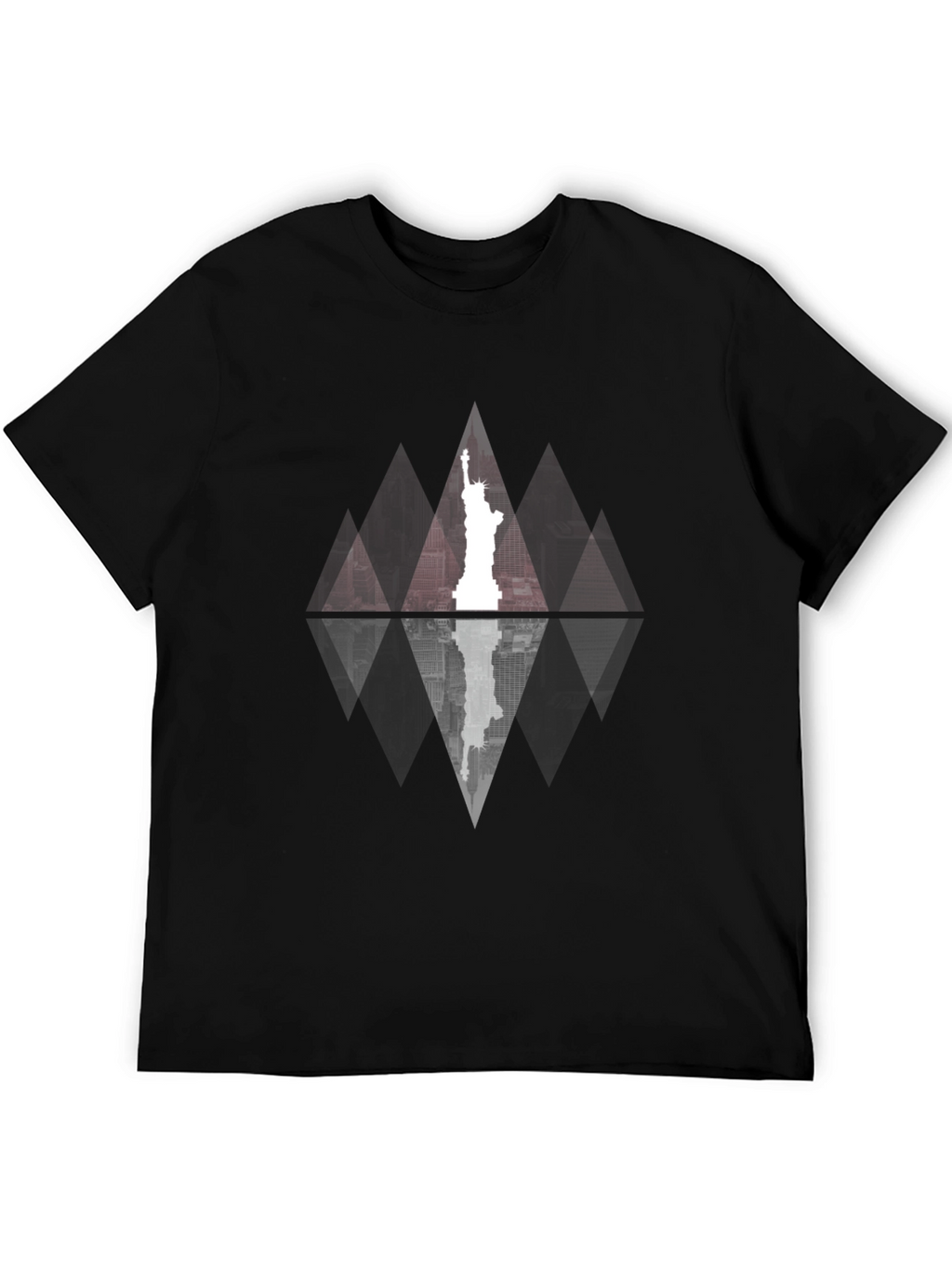 Statue of Liberty Geometric Graphic Tee