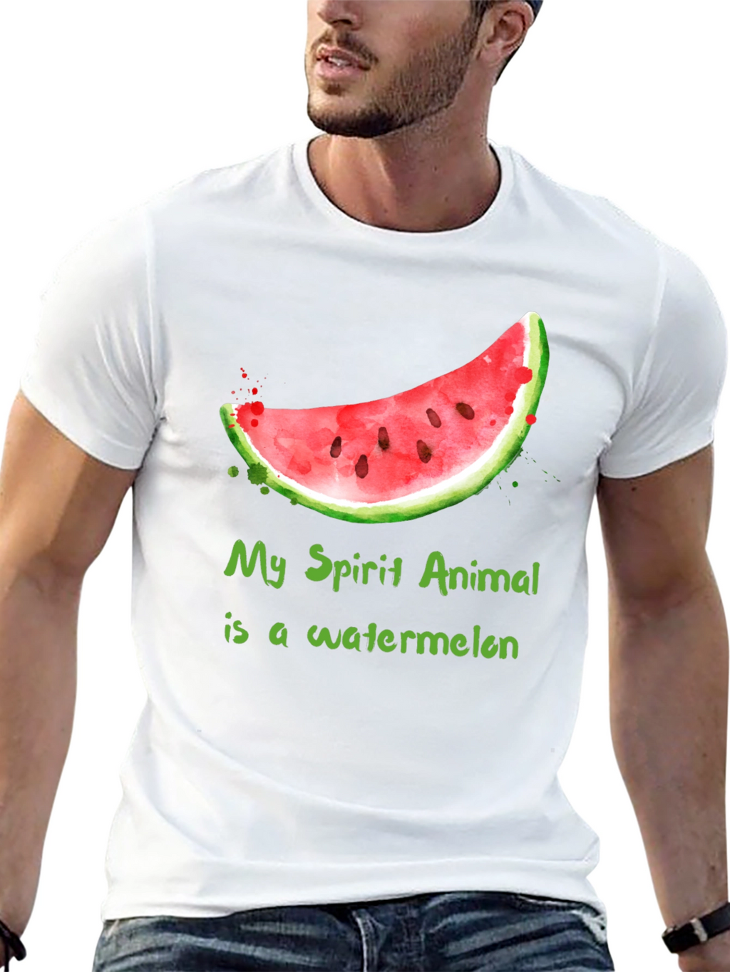 Watermelon Spirit Animal T-Shirt - Funny Fruit Tee