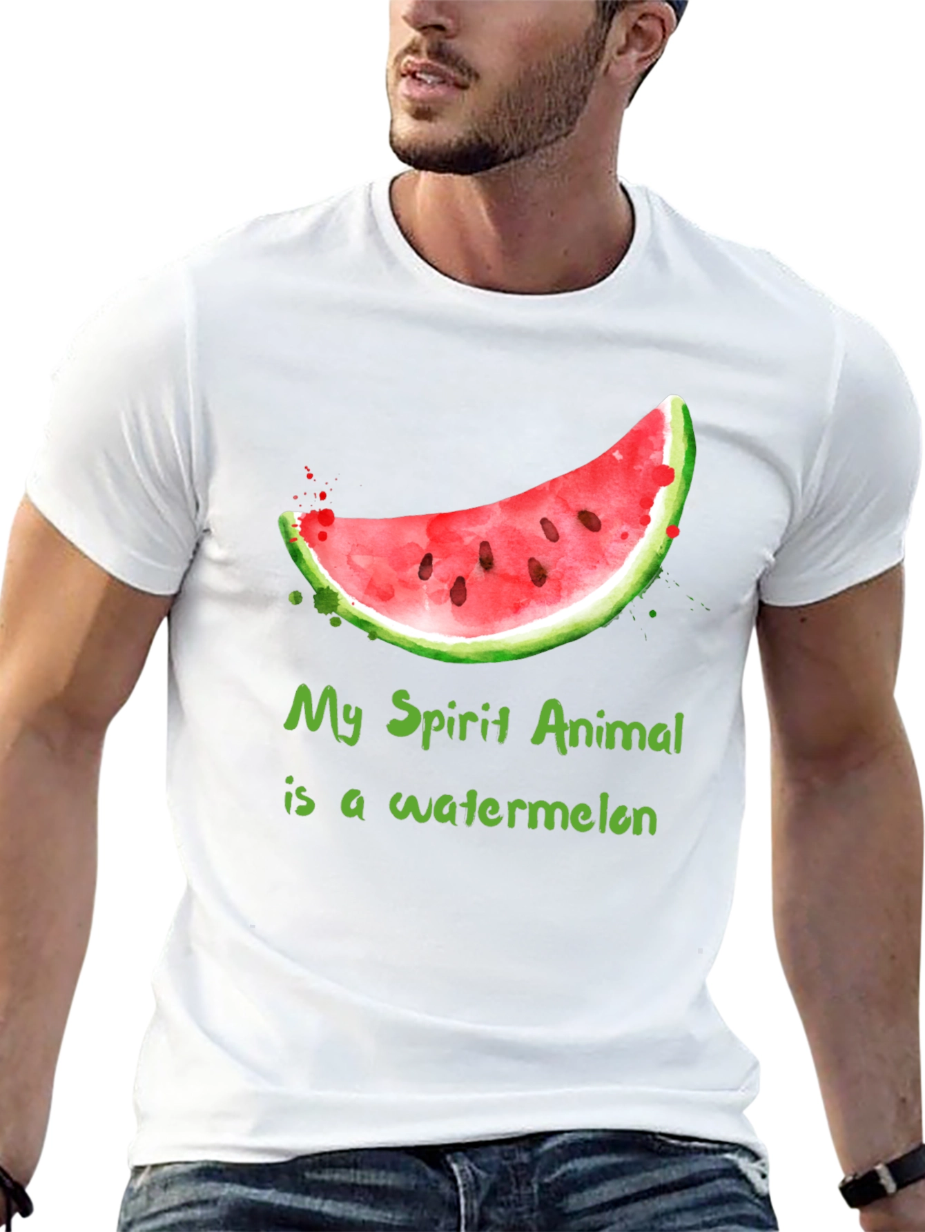 Watermelon Spirit Animal T-Shirt - Funny Fruit Tee