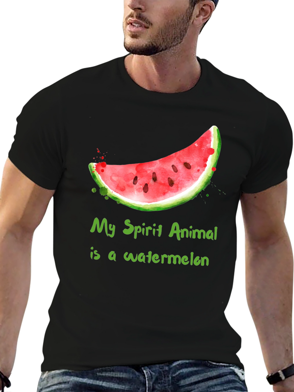 Watermelon Spirit Animal T-Shirt - Funny Fruit Tee