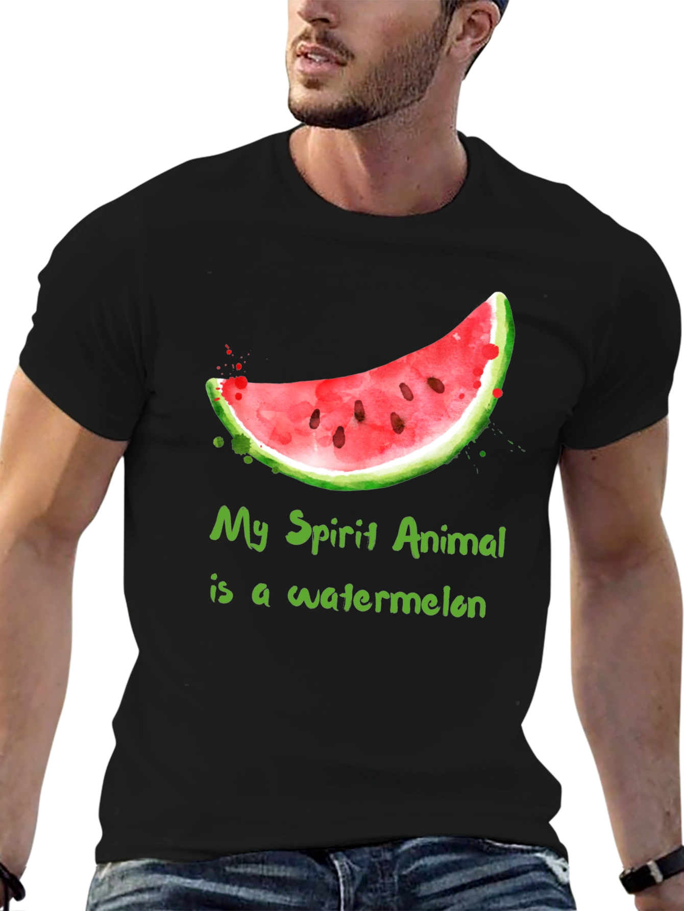 Watermelon Spirit Animal T-Shirt - Funny Fruit Tee