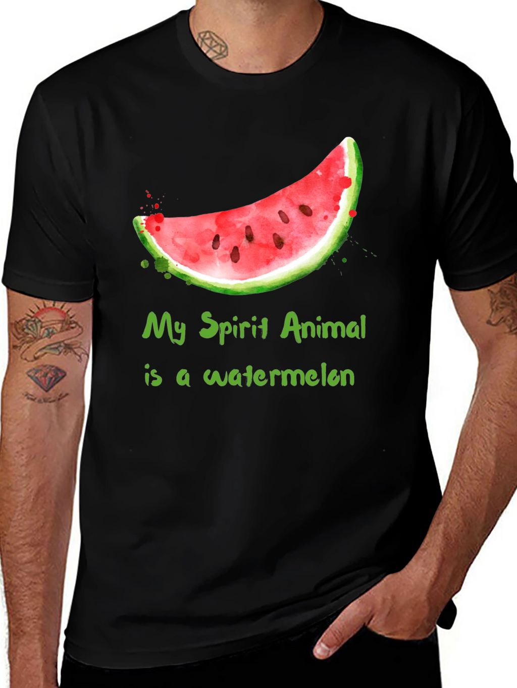 Watermelon Spirit Animal T-Shirt - Funny Fruit Tee