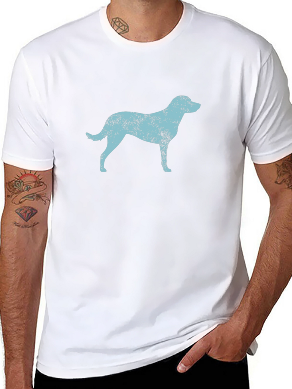 Dog Graphic Tee - Mens Black T-Shirt