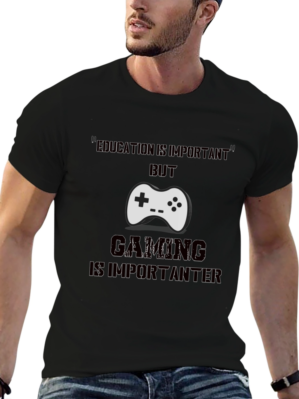 Gamer T-Shirt - Gaming is Importanter