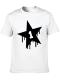 Black Star Drip Graphic Tee - Modern Menswear