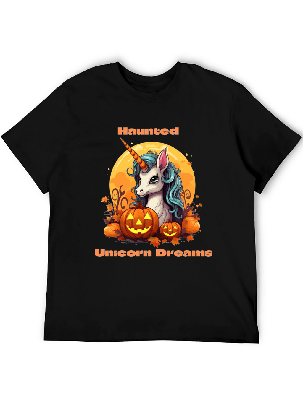 Haunted Unicorn Dreams Halloween T-Shirt