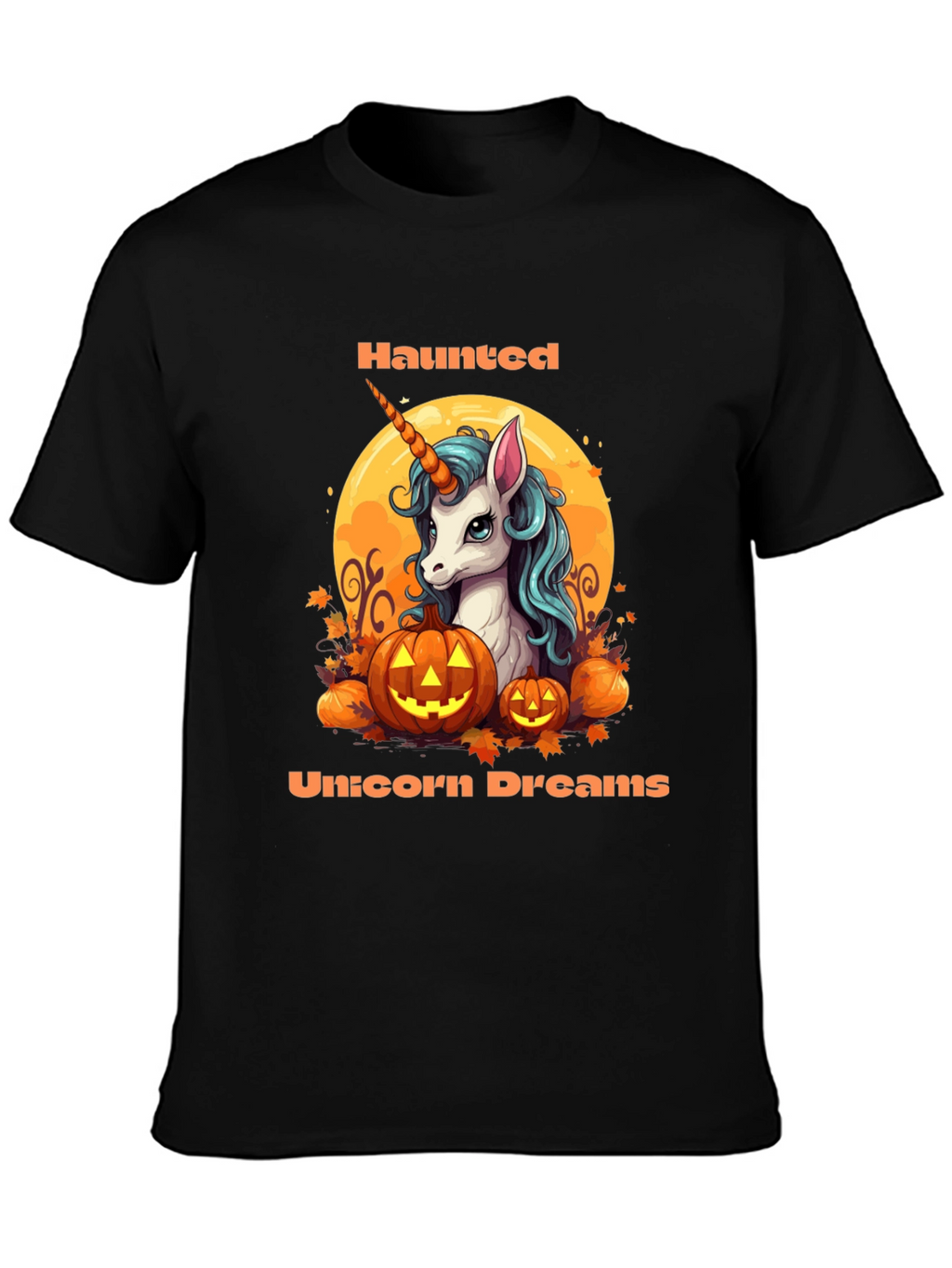 Haunted Unicorn Dreams Halloween T-Shirt