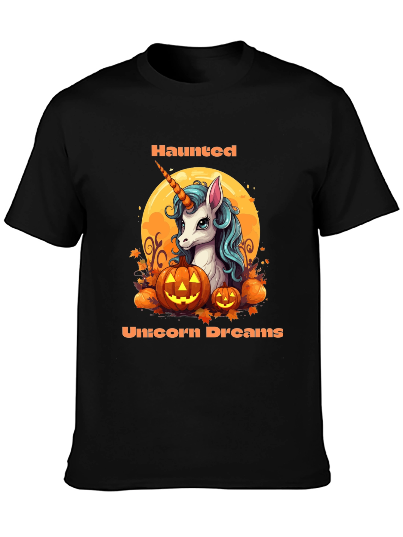 Haunted Unicorn Dreams Halloween T-Shirt