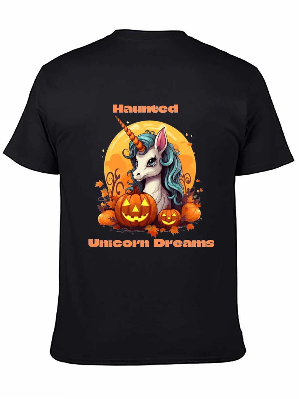 Haunted Unicorn Dreams Halloween T-Shirt