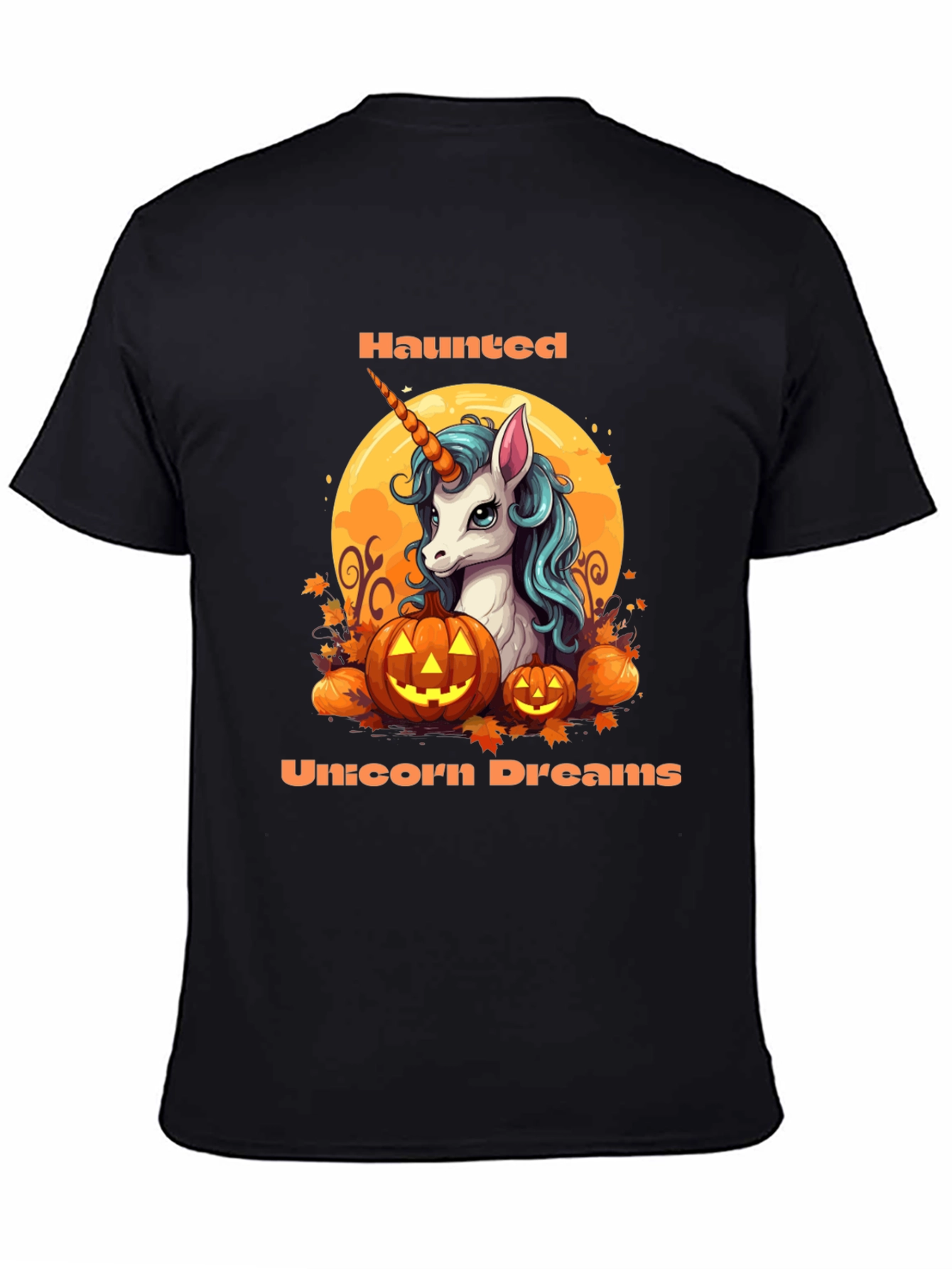 Haunted Unicorn Dreams Halloween T-Shirt
