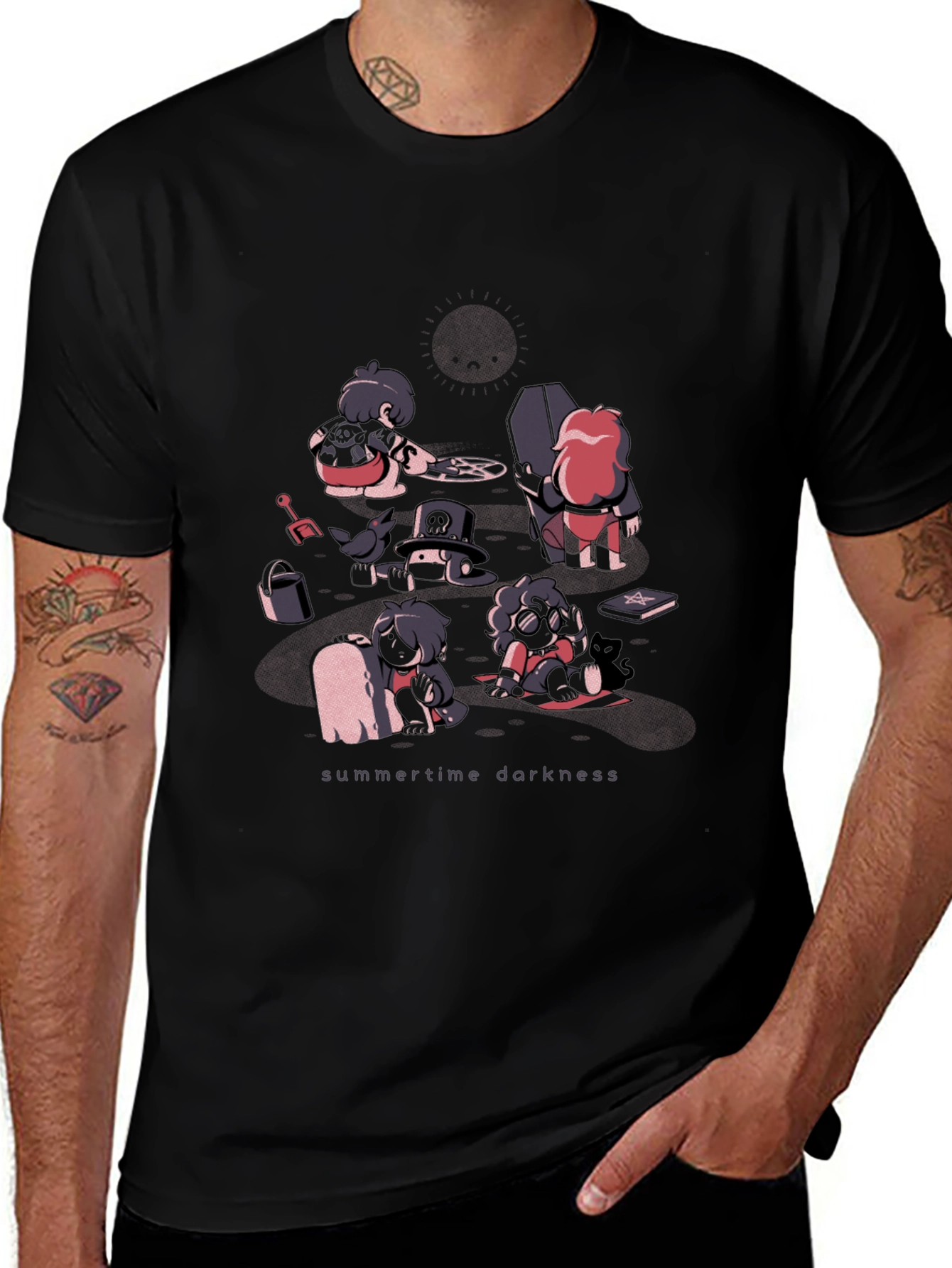 Summertime Darkness Graphic T-Shirt