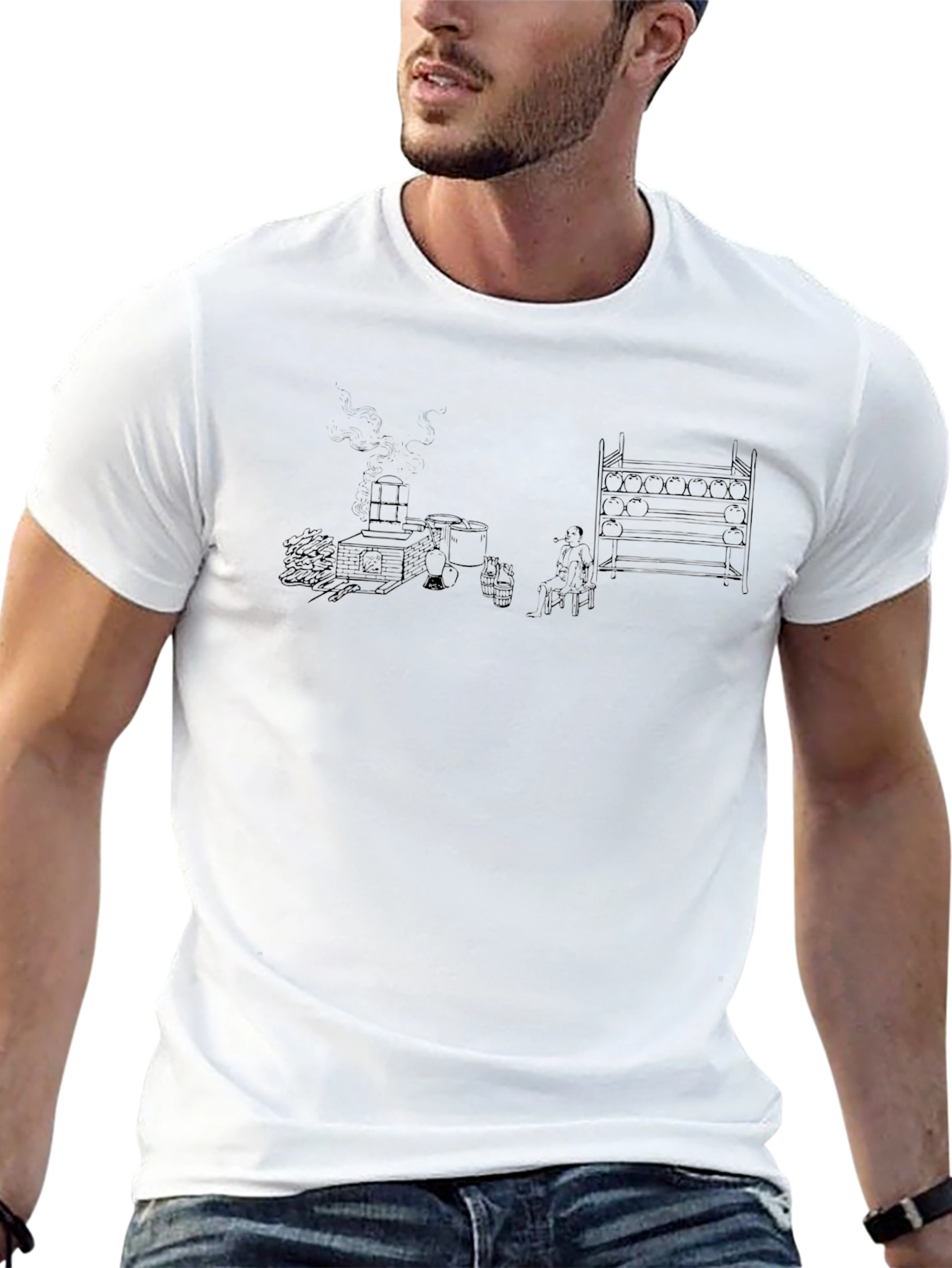 Black Graphic Tee - Home Brew Design