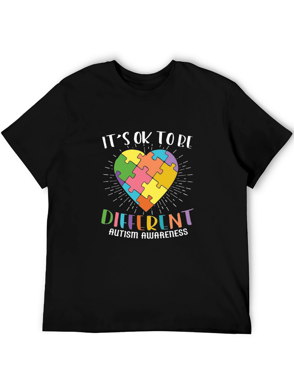 Autism Awareness Puzzle Heart Graphic Tee