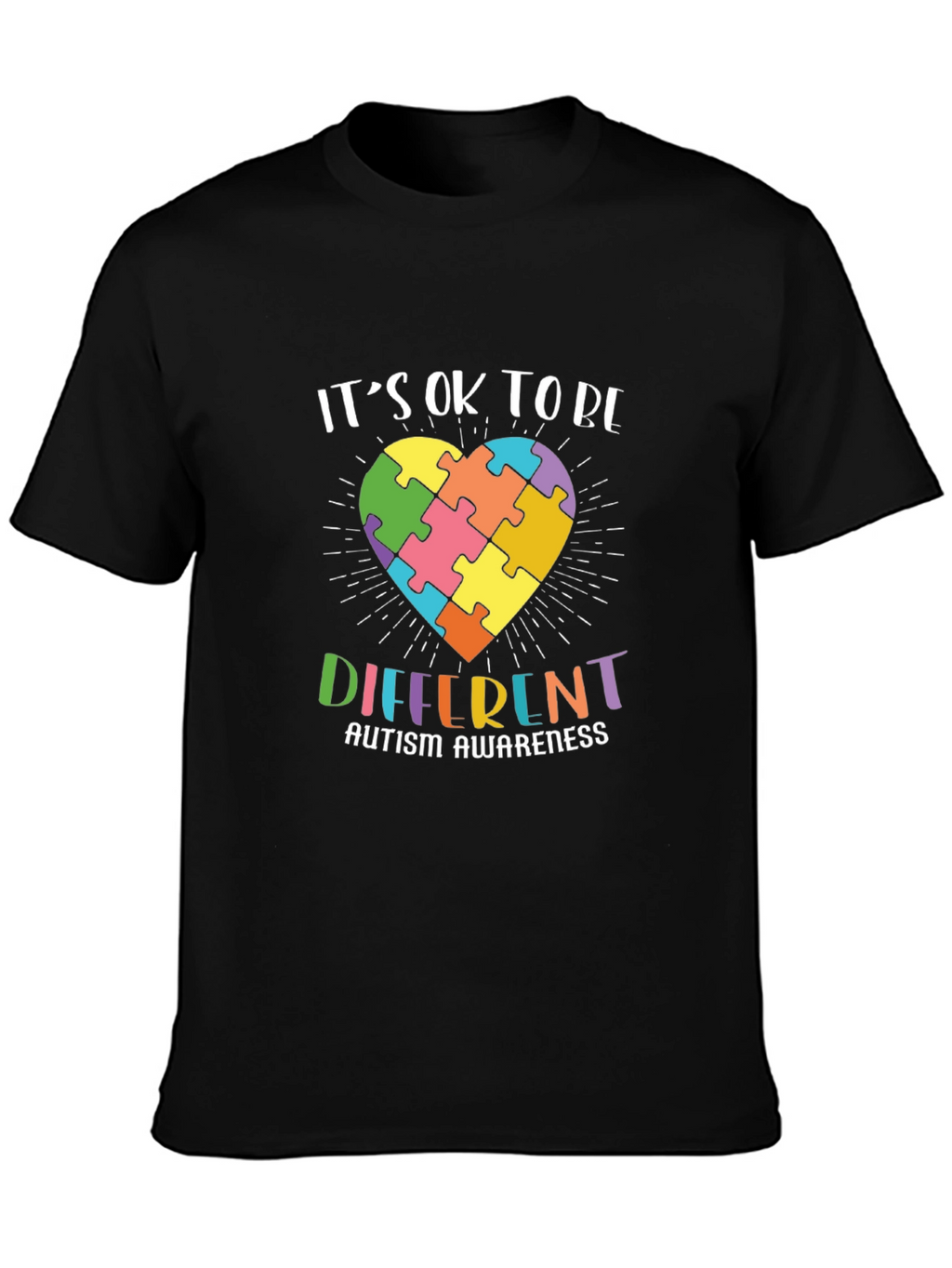 Autism Awareness Puzzle Heart Graphic Tee
