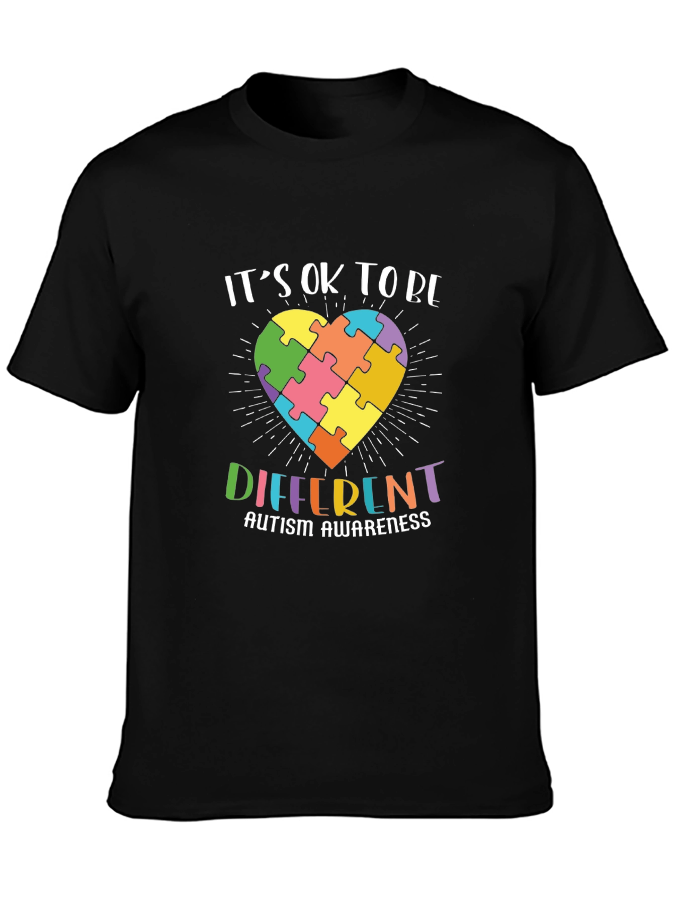 Autism Awareness Puzzle Heart Graphic Tee