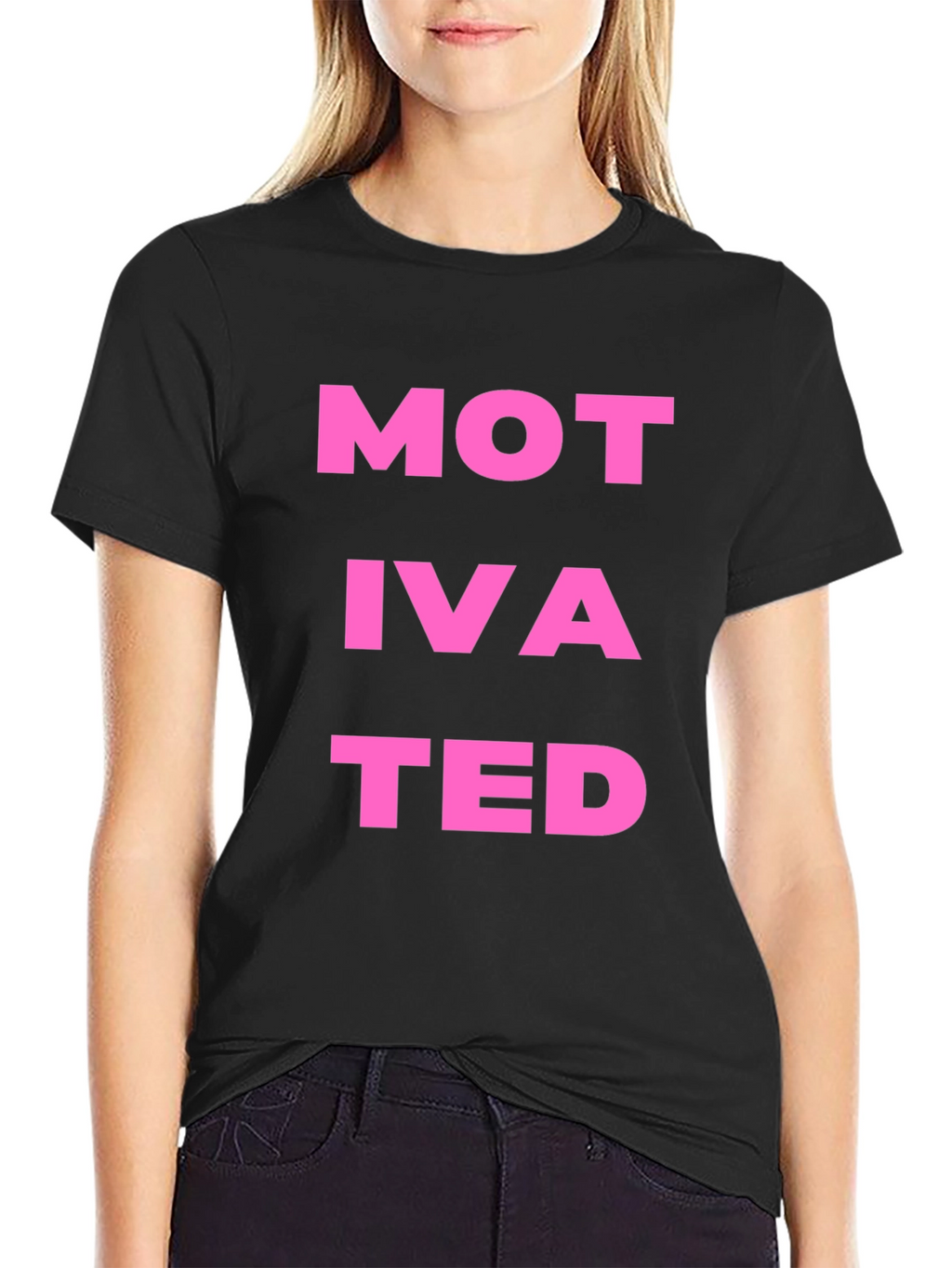 Motivated Black Graphic Tee