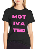 Motivated Black Graphic Tee