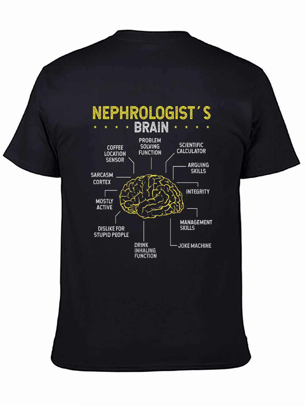 Nephrologists Brain Anatomy T-Shirt - Funny Gift