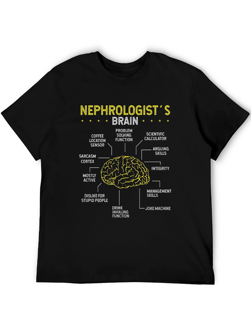 Nephrologists Brain Anatomy T-Shirt - Funny Gift