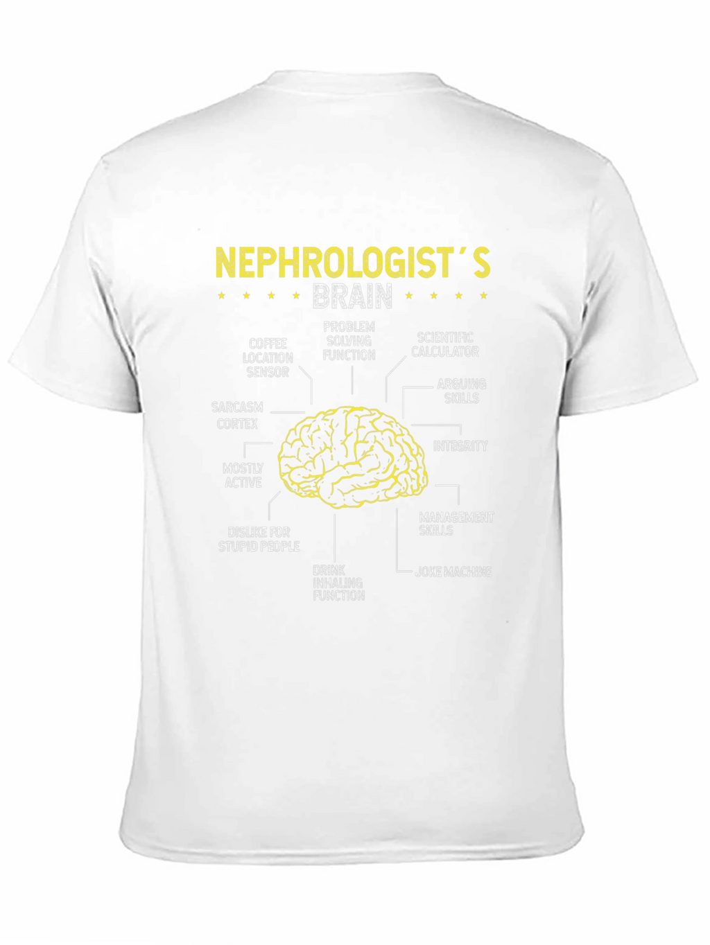 Nephrologists Brain Anatomy T-Shirt - Funny Gift