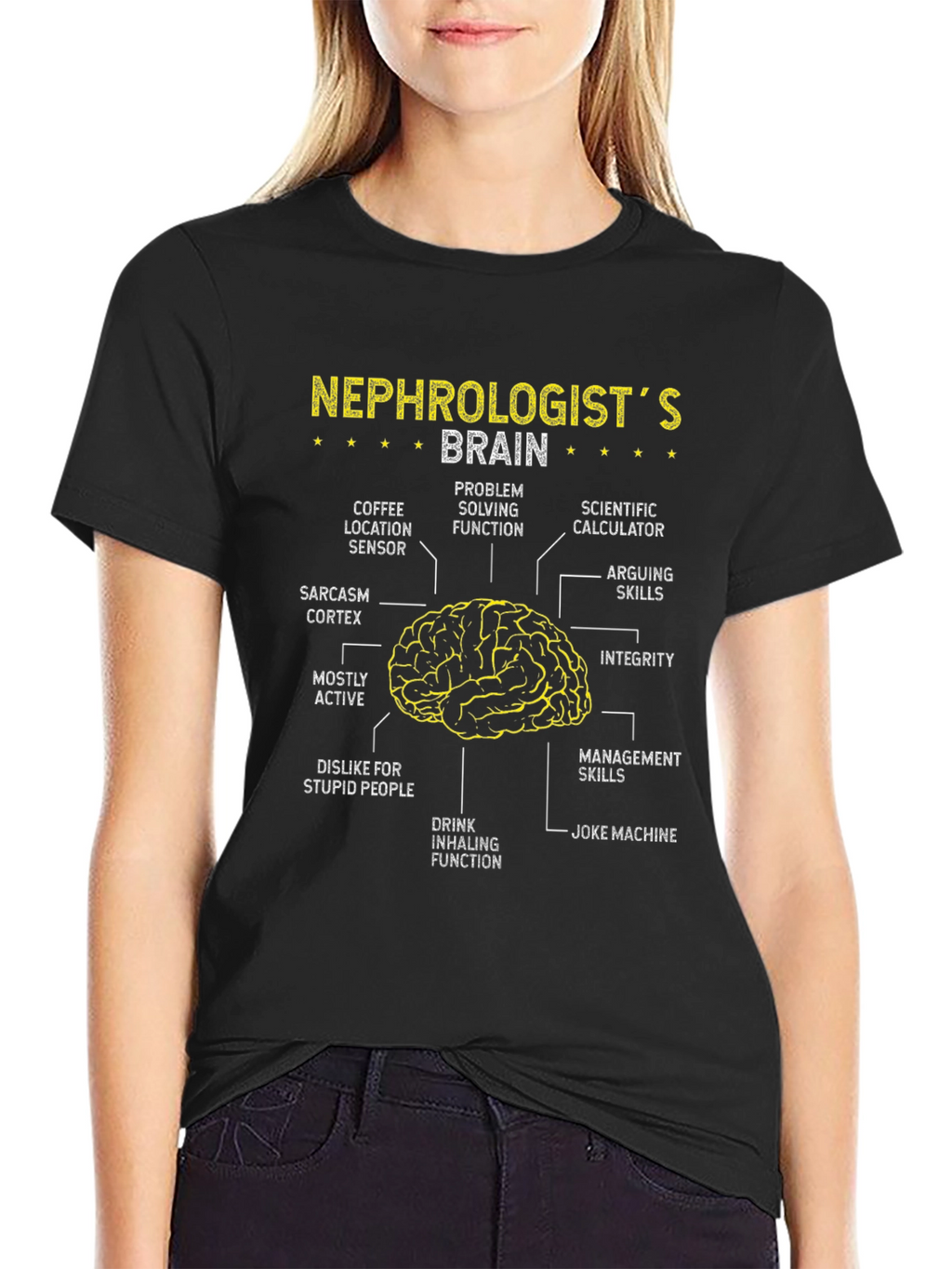 Nephrologists Brain Anatomy T-Shirt - Funny Gift