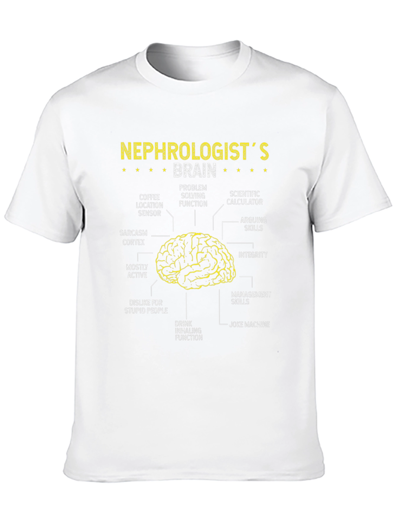 Nephrologists Brain Anatomy T-Shirt - Funny Gift