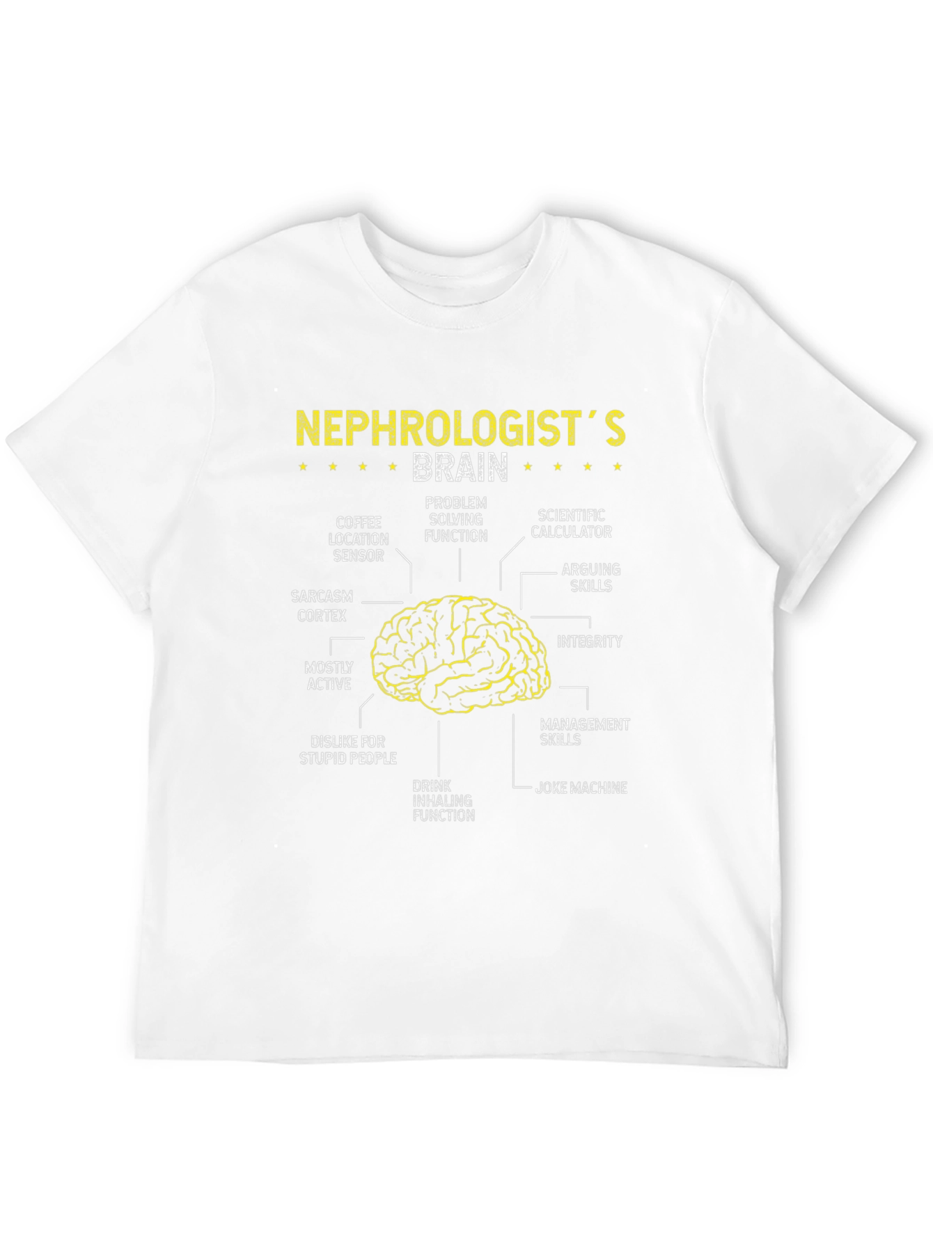 Nephrologists Brain Anatomy T-Shirt - Funny Gift