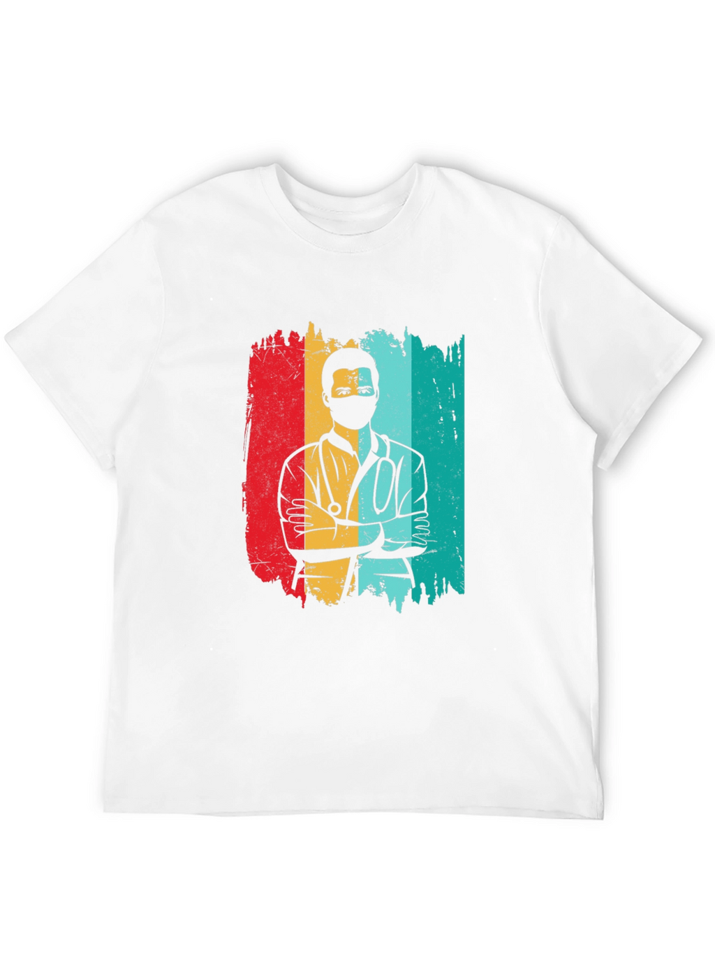 Retro Doctor Graphic Black T-Shirt