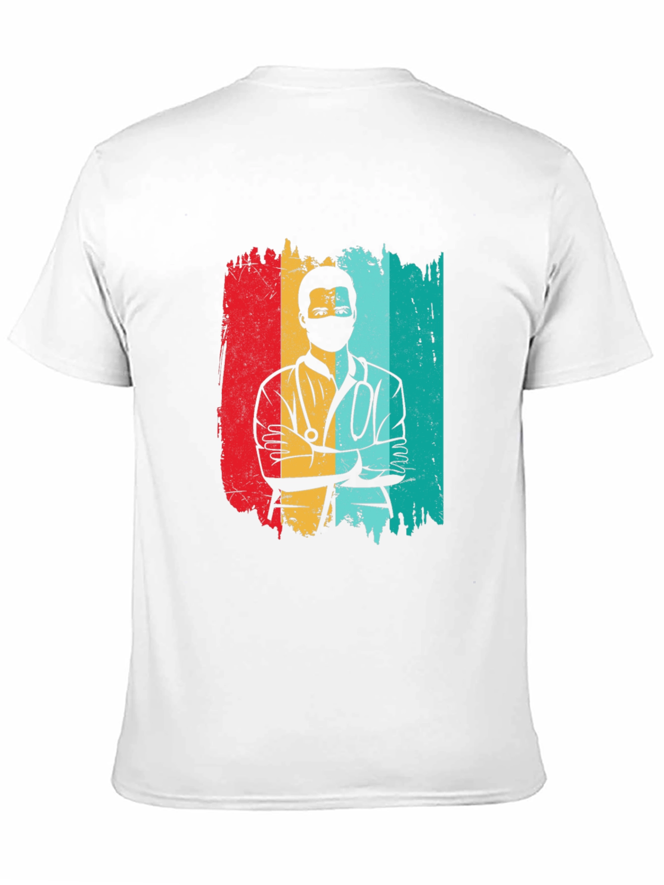 Retro Doctor Graphic Black T-Shirt