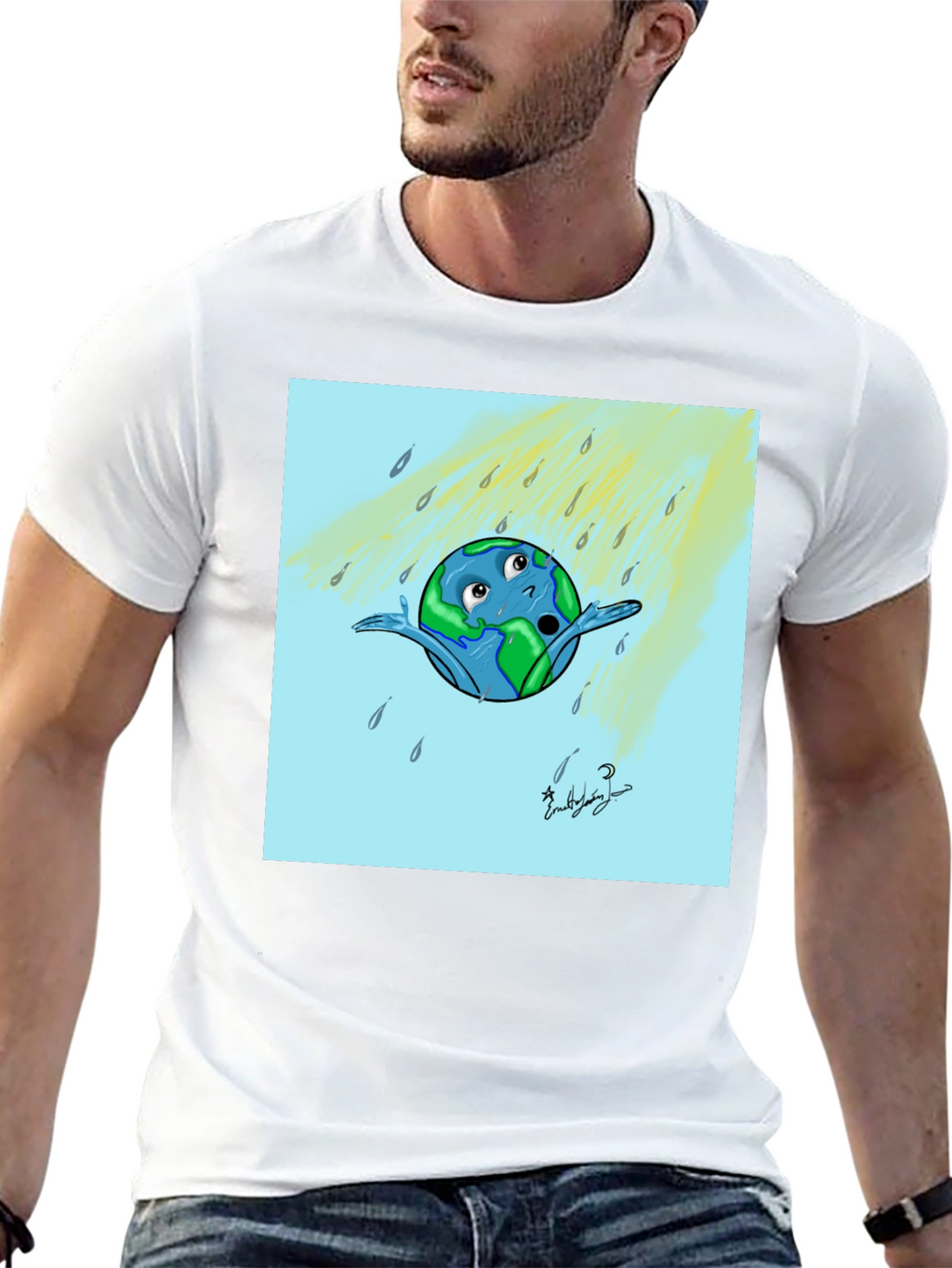 Cartoon Earth T-Shirt