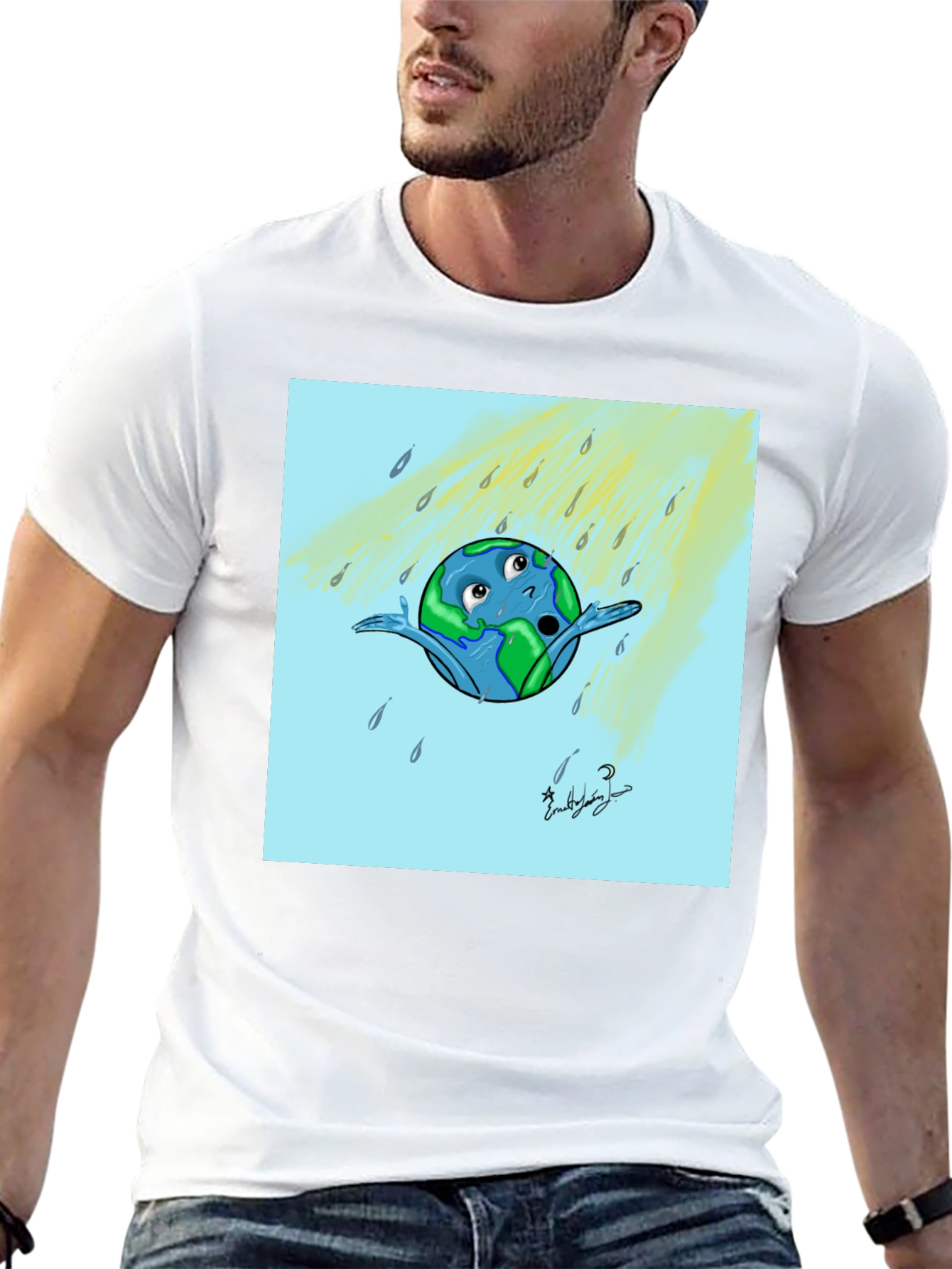Cartoon Earth T-Shirt