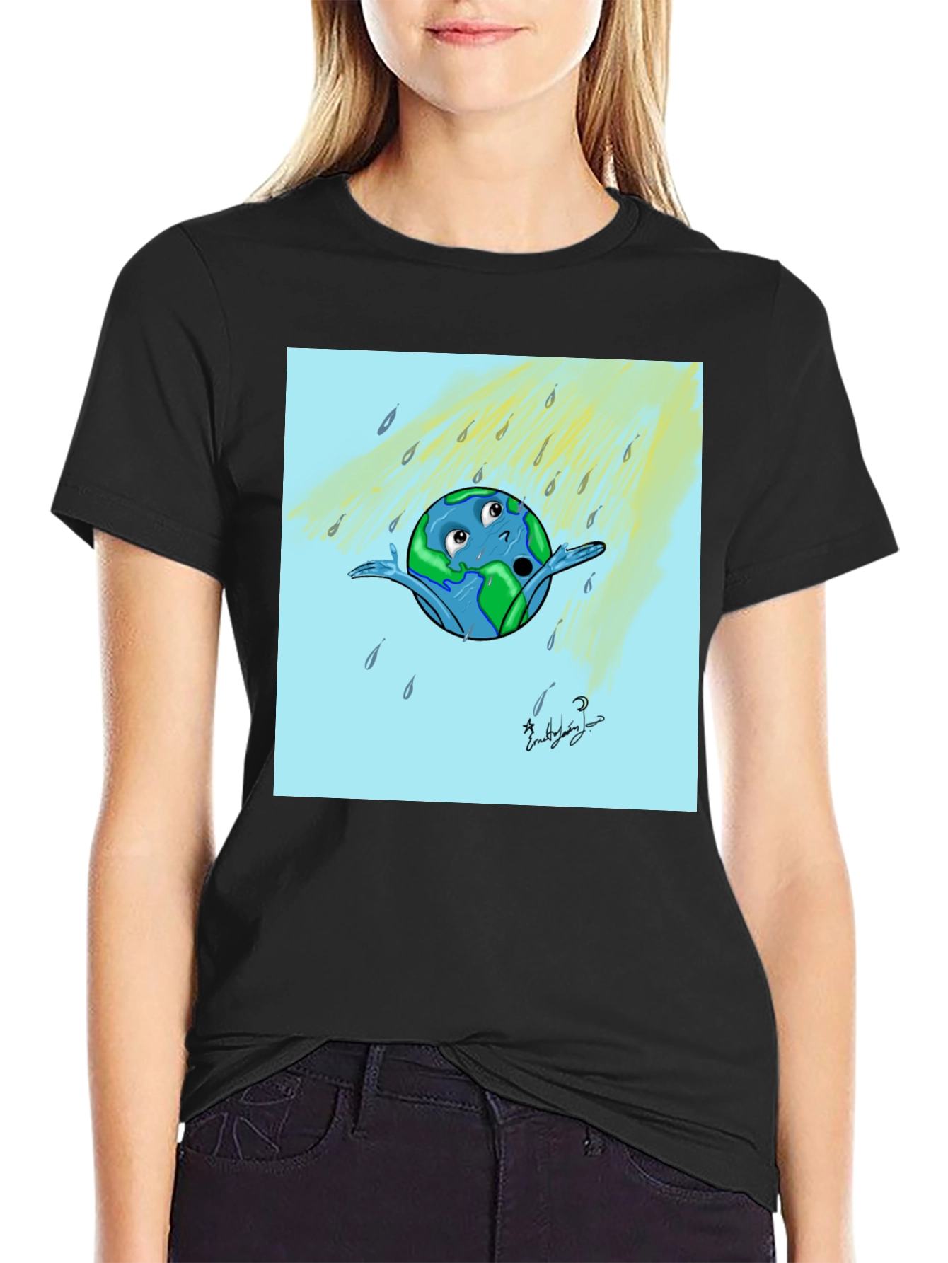 Cartoon Earth T-Shirt