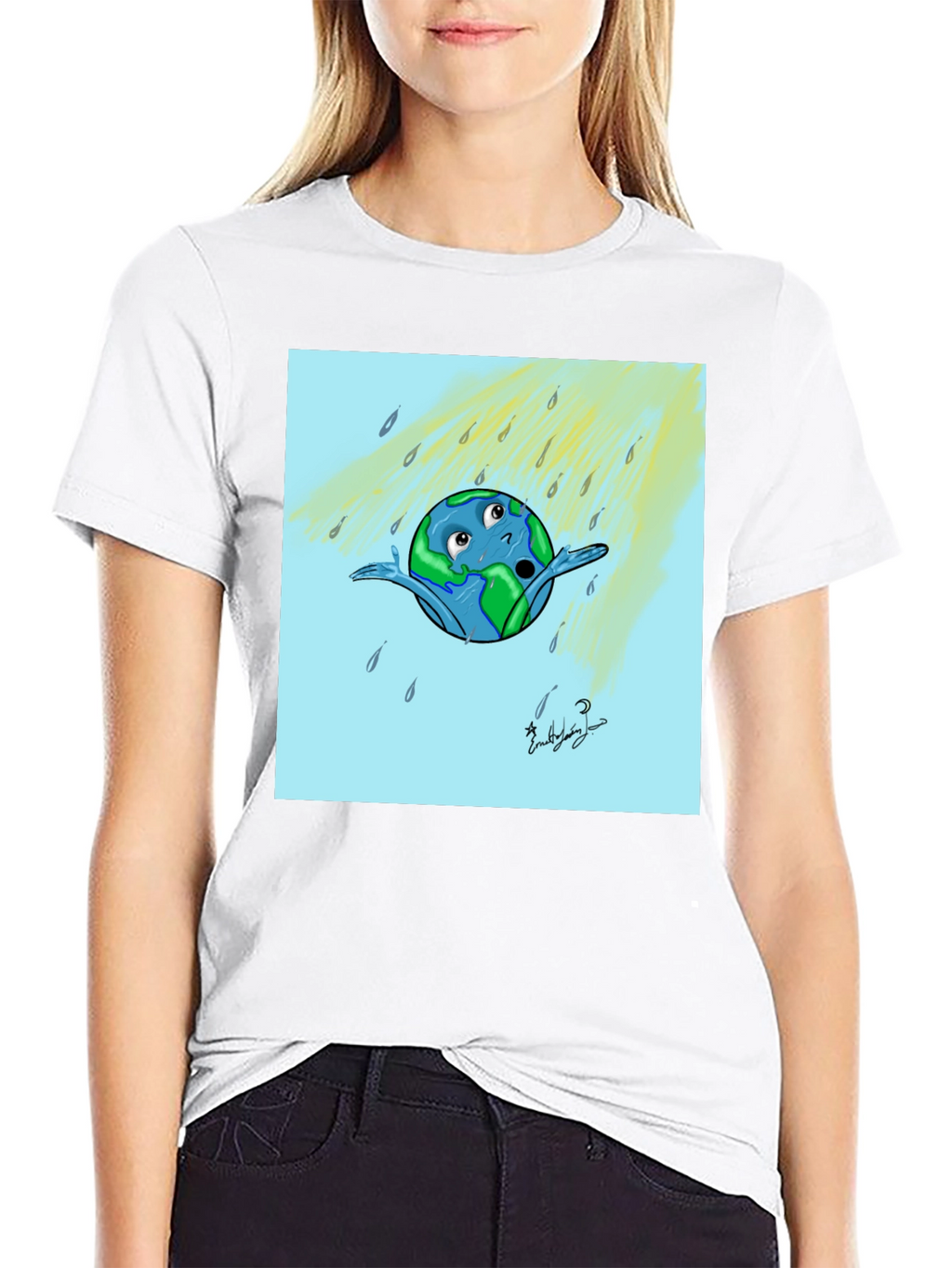 Cartoon Earth T-Shirt