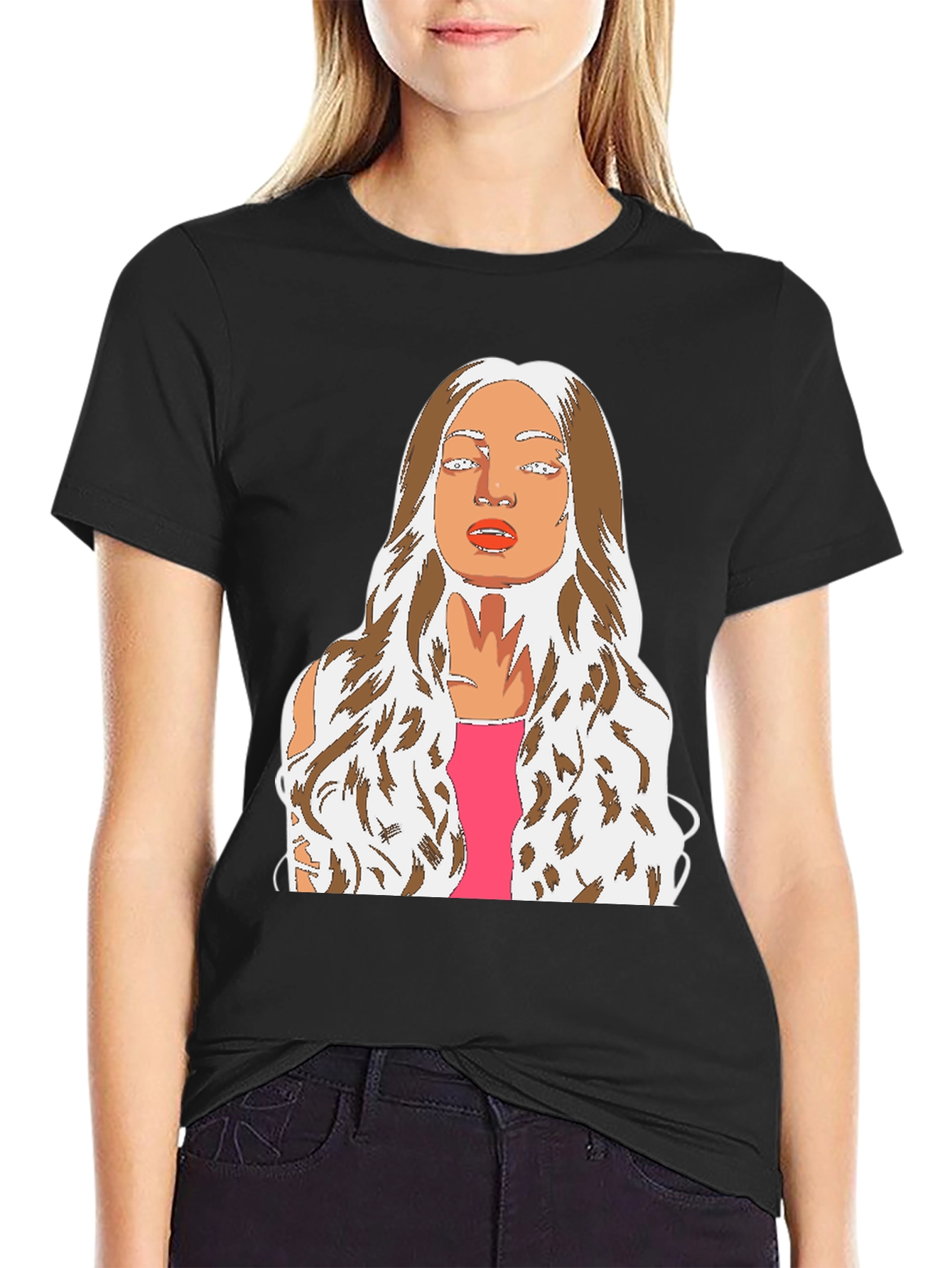 Graphic Tee: Abstract Womans Portrait T-Shirt