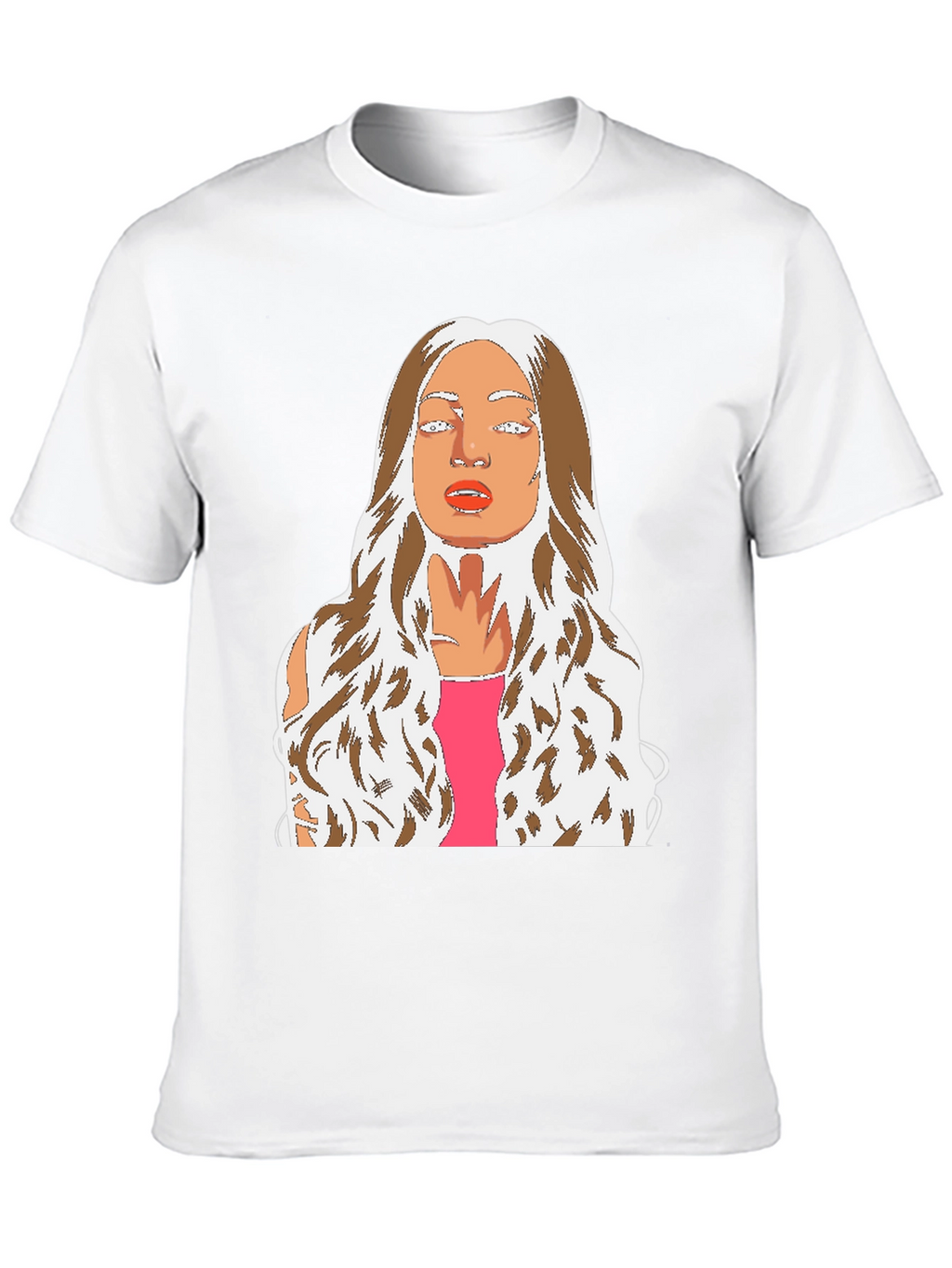 Graphic Tee: Abstract Womans Portrait T-Shirt