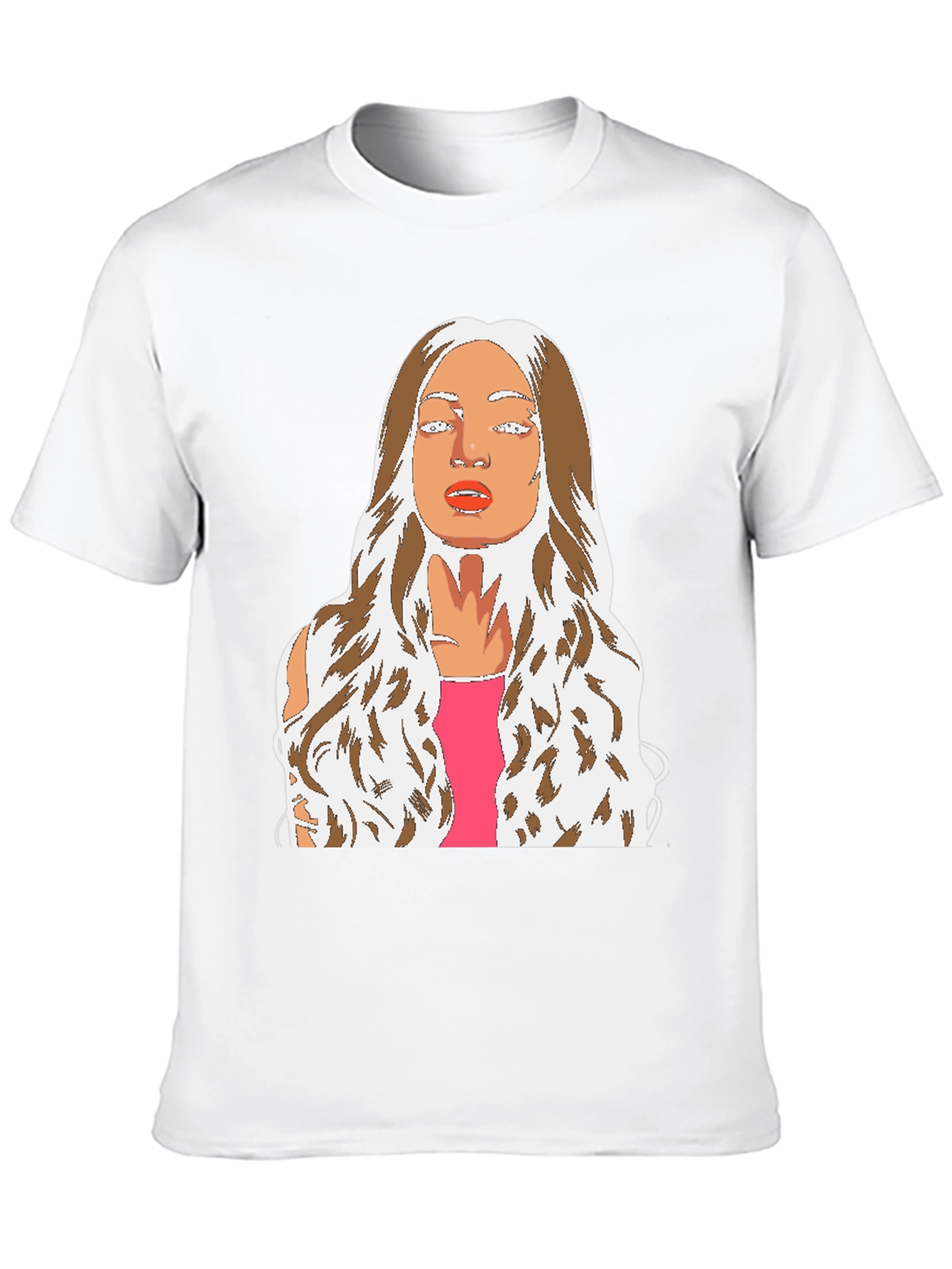 Graphic Tee: Abstract Womans Portrait T-Shirt