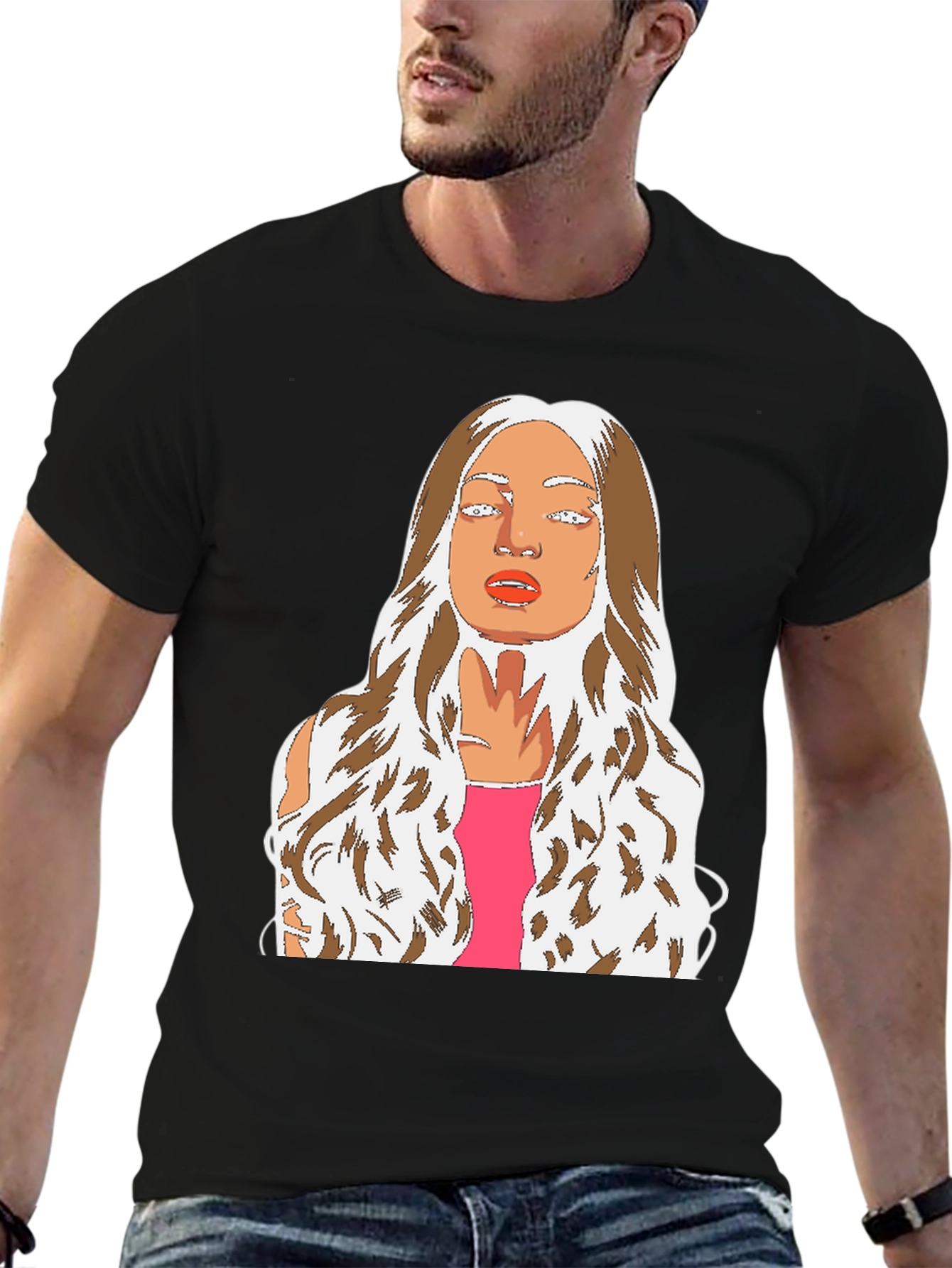 Graphic Tee: Abstract Womans Portrait T-Shirt