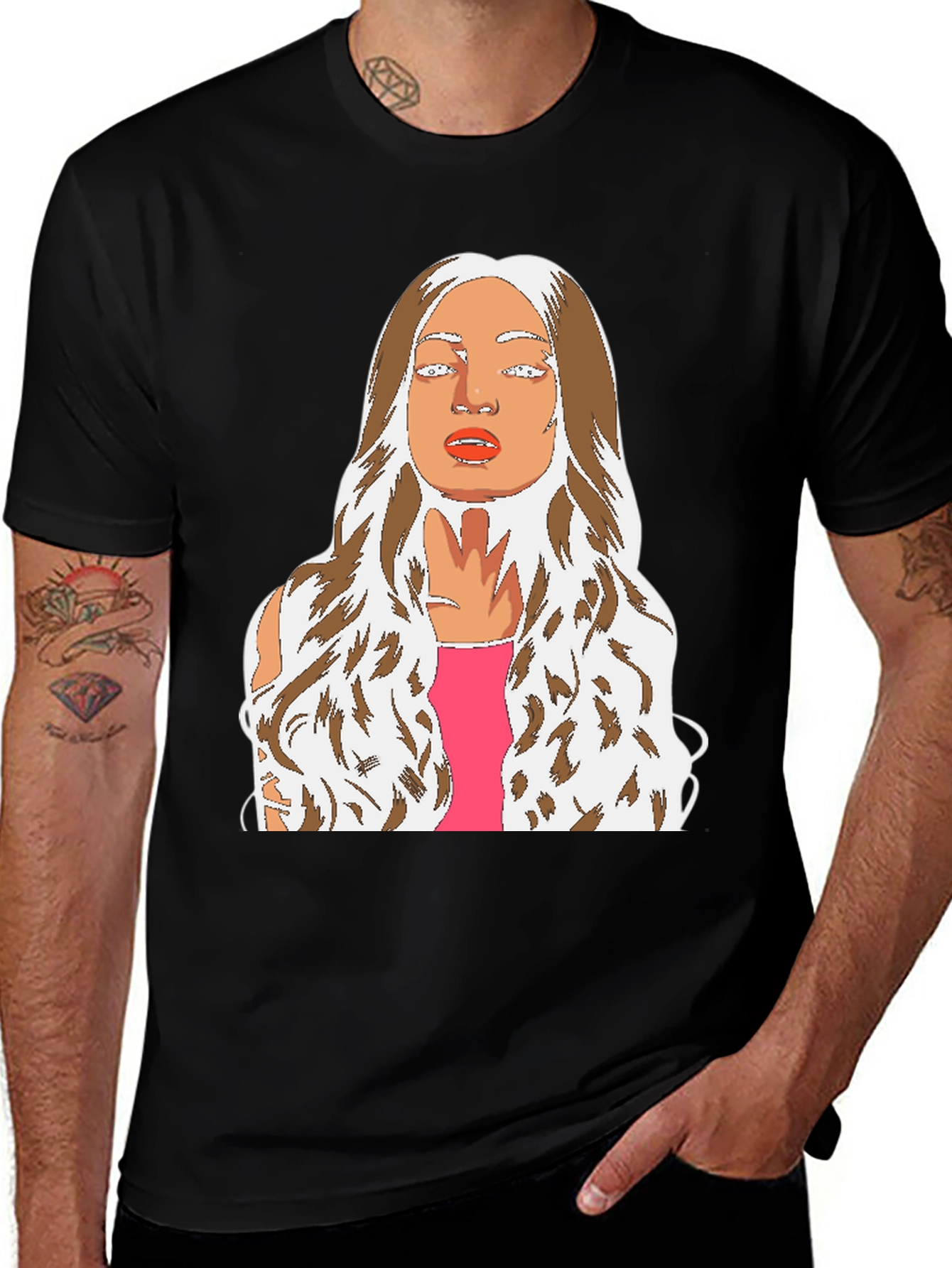 Graphic Tee: Abstract Womans Portrait T-Shirt