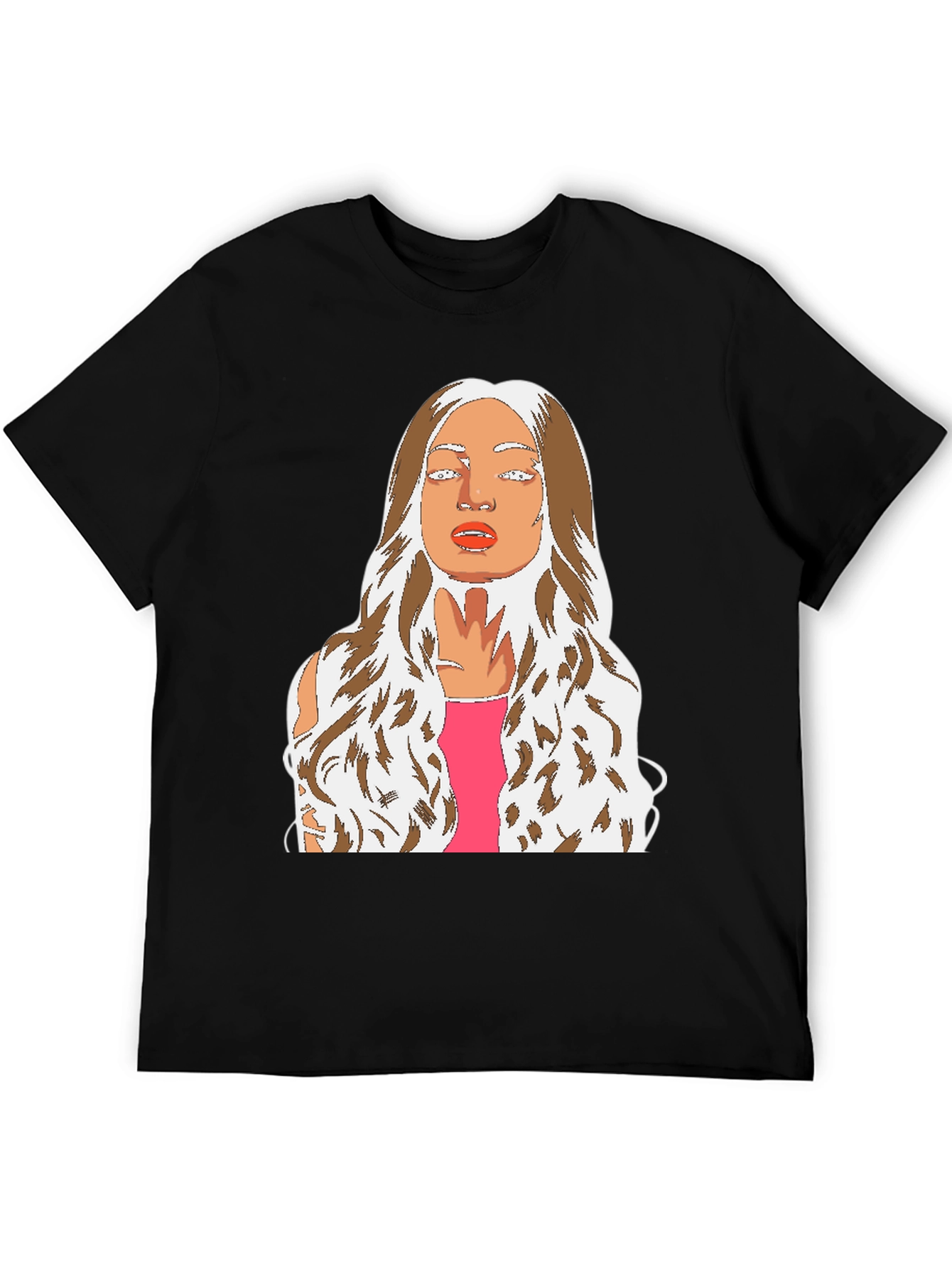 Graphic Tee: Abstract Womans Portrait T-Shirt