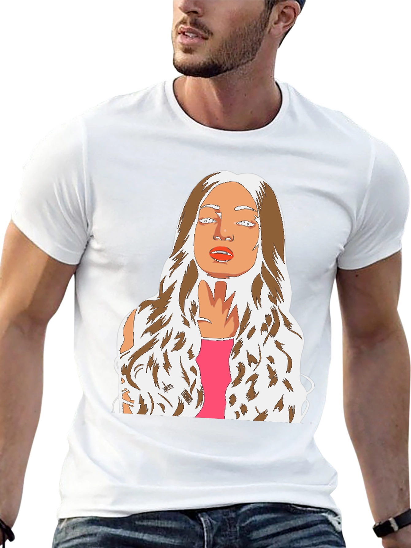Graphic Tee: Abstract Womans Portrait T-Shirt