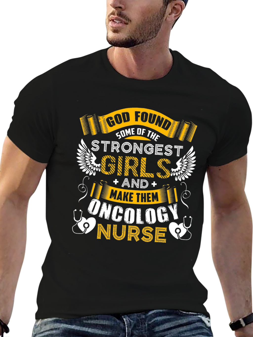 Oncology Nurse Strongest Girls Graphic T-Shirt