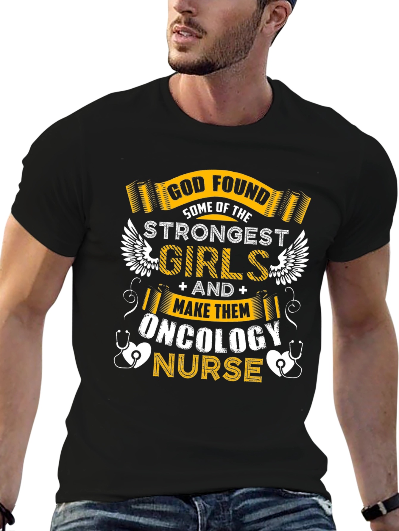 Oncology Nurse Strongest Girls Graphic T-Shirt