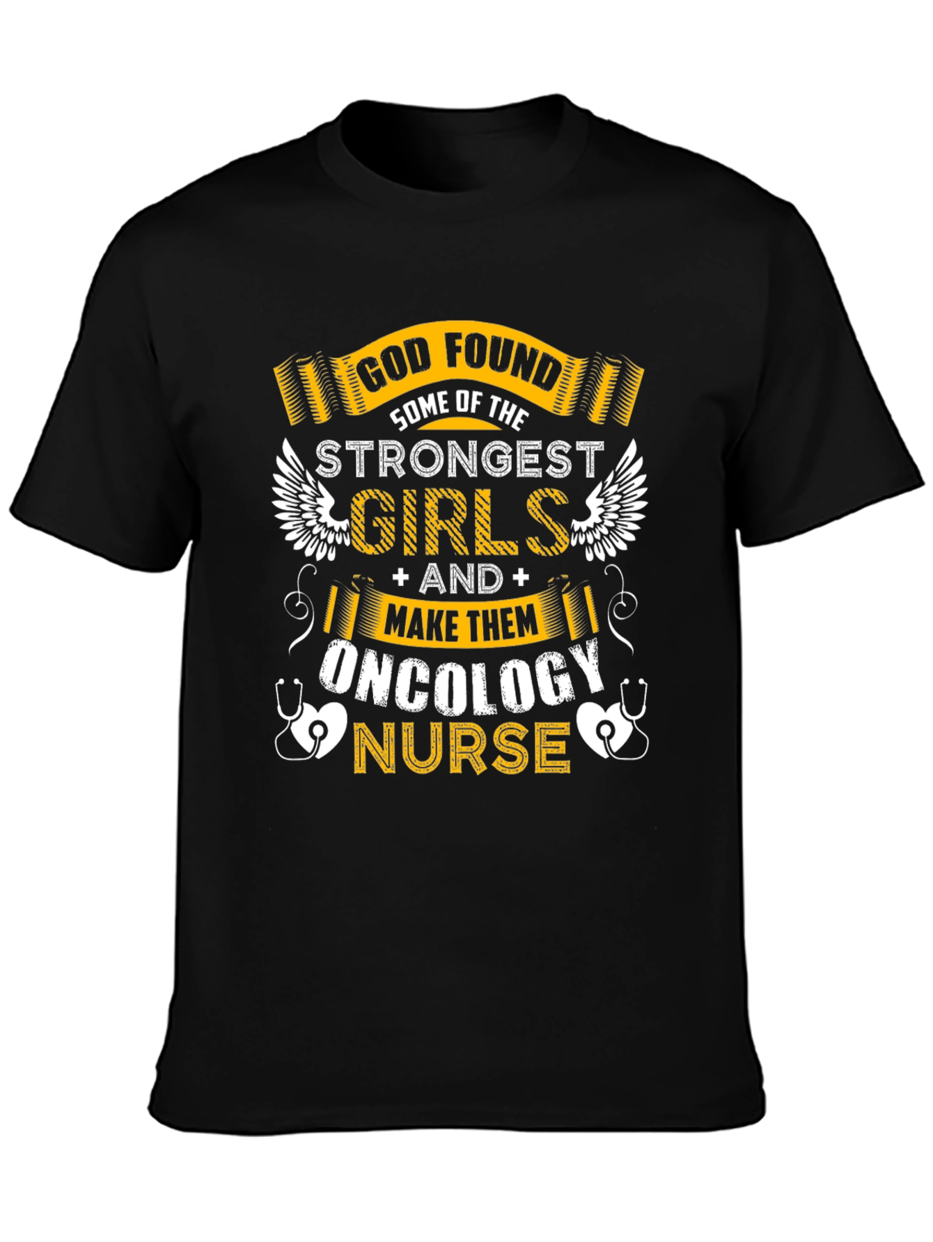 Oncology Nurse Strongest Girls Graphic T-Shirt