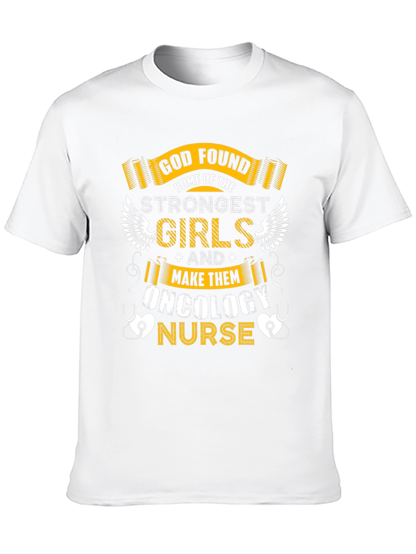 Oncology Nurse Strongest Girls Graphic T-Shirt
