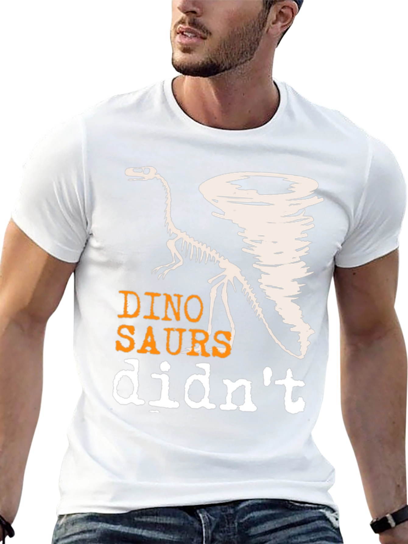 Dino-Saurs Didnt See the Tornado Funny T-Shirt