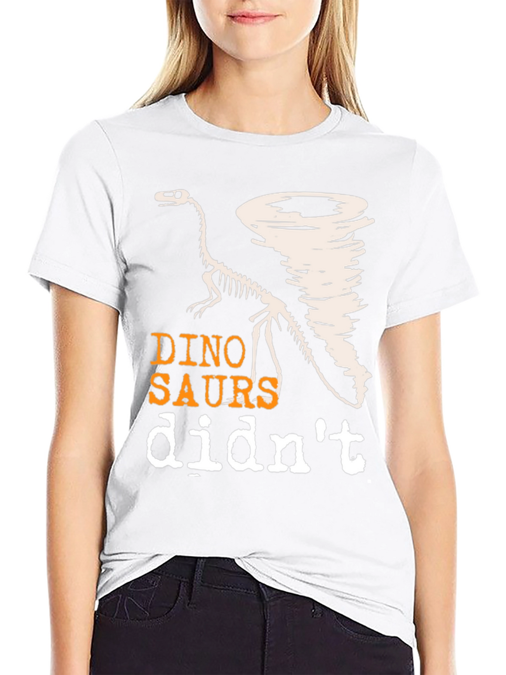 Dino-Saurs Didnt See the Tornado Funny T-Shirt
