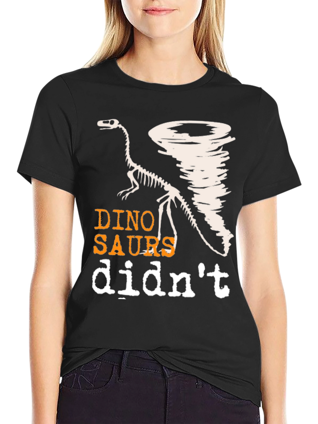 Dino-Saurs Didnt See the Tornado Funny T-Shirt