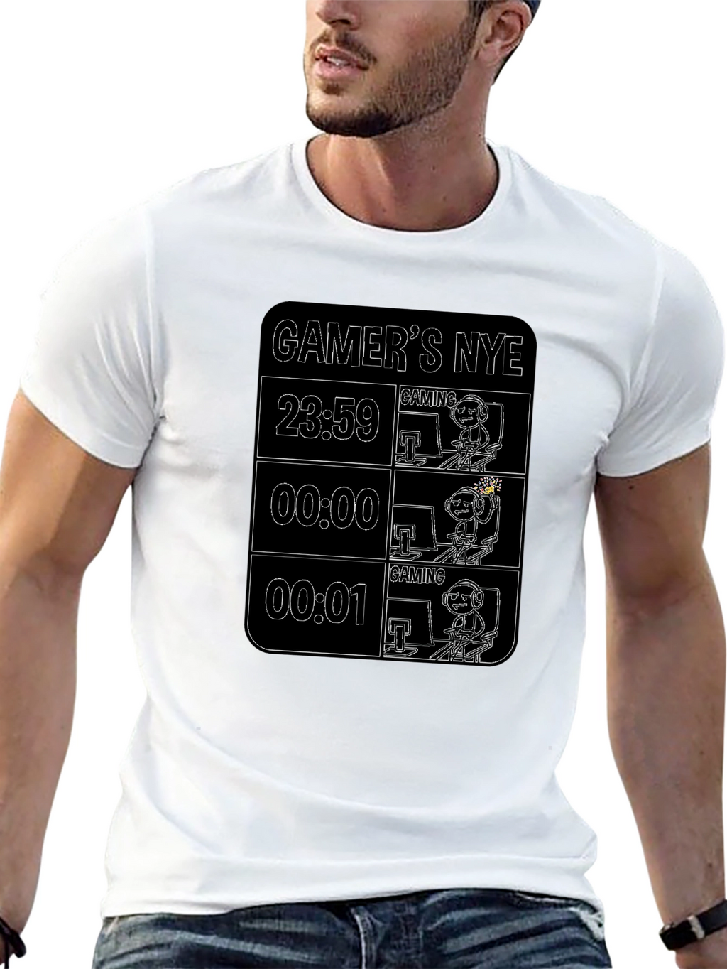 Gamers NYE Black T-Shirt