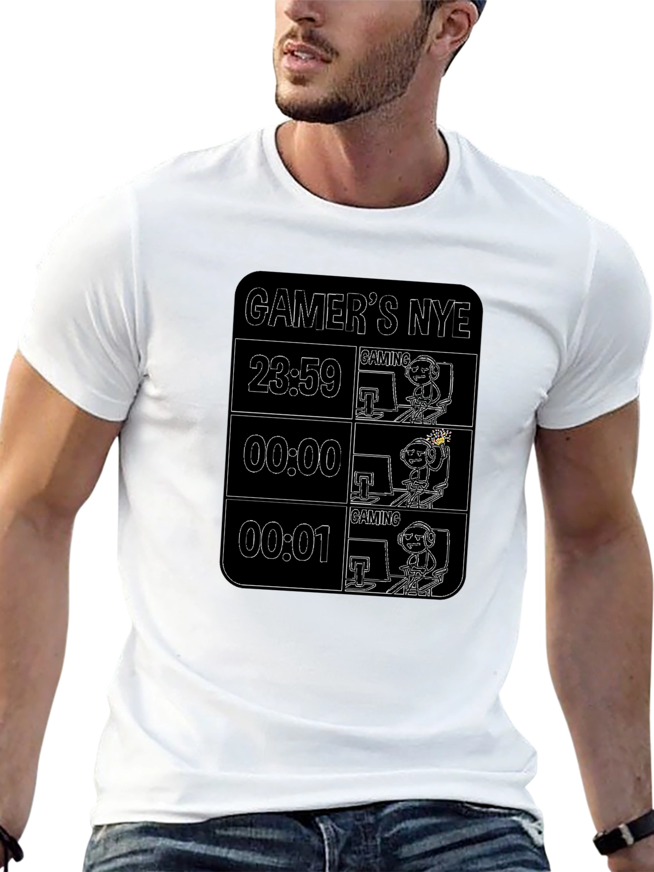 Gamers NYE Black T-Shirt